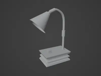 Vintage Wooden Table Lamp  Free 3D model