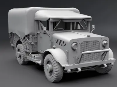 Bedford MWD 15 CWT scale model 3D print model