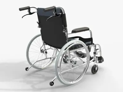 Light wheelchair manual 01 3D model