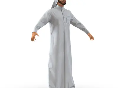 Arab Man Rigged 3D model