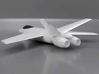 3d printable jet fighter 3D print model
