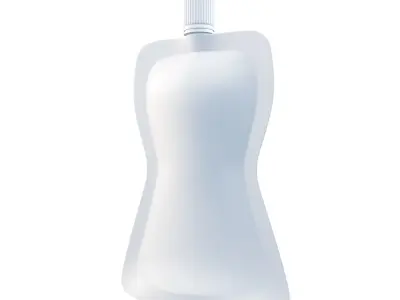 Packaging Blank with Curved Detail  Smooth with Lid Model 3D Low-poly 3D model