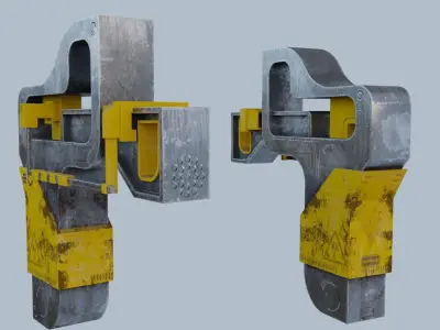 Instrument sci-fi technical device Low-poly 3D model