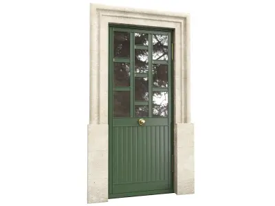 Entrance classic door 139  3D model