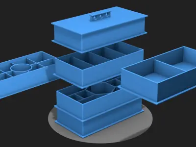 Prefabricated box for 3D printing 2 Free 3D print model
