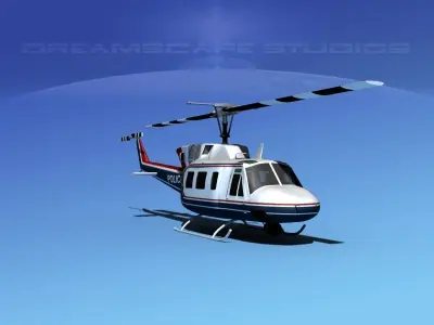 Bell 212 V13 Police SRT 3D model