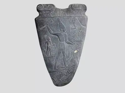 Narmer Palette-ancient egypt Low-poly 3D model