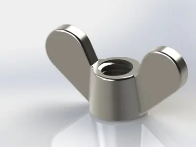 Heandle wing nut M8 3D model