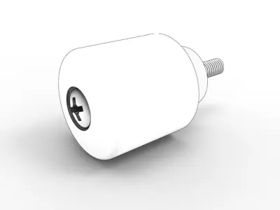 Motorcycle Bar End Weight 3D model