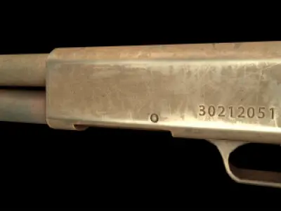 M37 Lowpoly Shotgun Low-poly 3D model