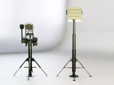 Anti Drone System Low-poly 3D model