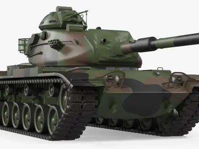 US Combat Tank M60A3 Patton 3D model