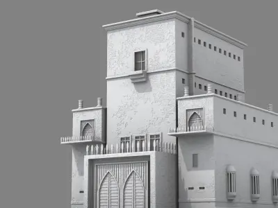 medieval Castle Low-poly 3D model