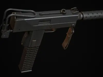 UZI  Mac 10  Mini Mac 10 Low-poly 3D model
