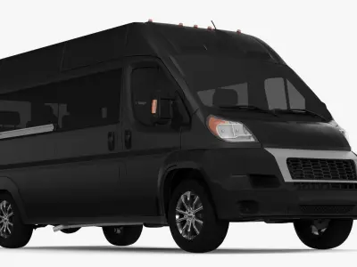 Large Passenger Van High Roof 3D model