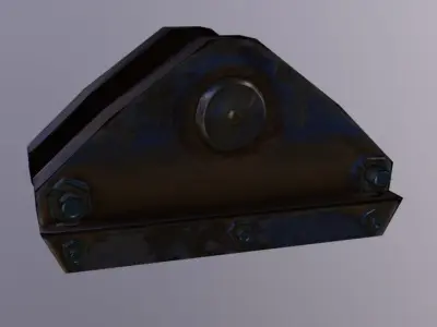 Crane Roof Cap Low-poly 3D model