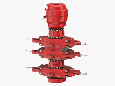 Blow Out Preventer Dirty 3D model