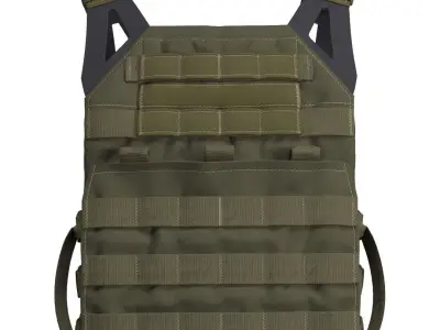 Military Plate Carrier Bulletproof Vest Crye JPG 2 - Marvelous 3D model