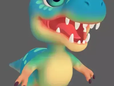 Baby Trex 3D model