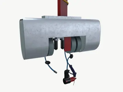 Pneumatic hanger 3D model