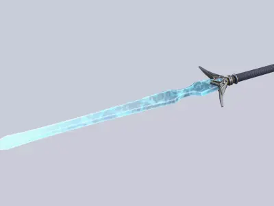 Ice blade Low-poly 3D model