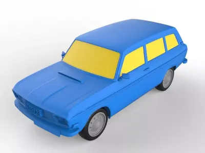 Audi 80 1968 Classic Car 3D print model