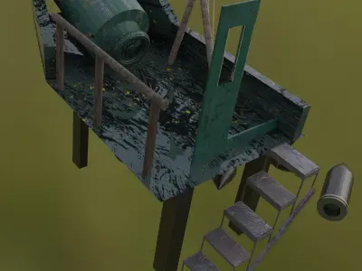 Artillery Battery - WW1  3D model