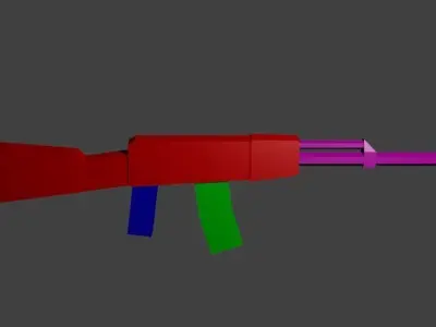 AK-47 ak - rifle Free low-poly 3D model order