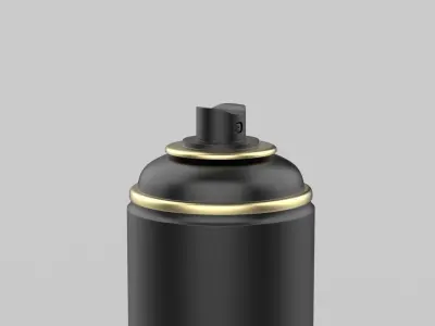 Blank aluminum spray can Aerosol Spray Can Metal Bottle 3D model