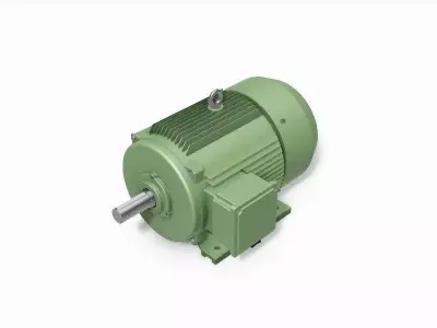 250M B3 Right 4-8 Pole IEC electric motor - 3D CAD model 3D model