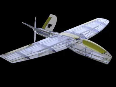 FUZZY FPV PLANE 3D print model
