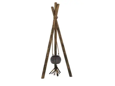 Medieval Cooking Pot 3D model