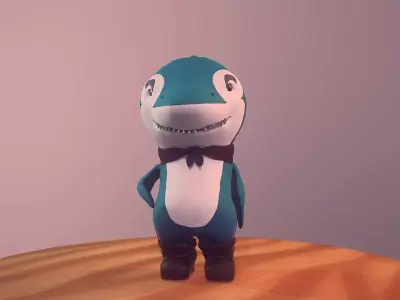 Baby Shark Low-poly 3D model buy