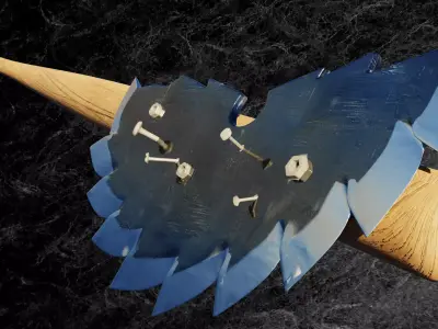 POST APOCALYPTIC MELEE WEAPON BAT Low-poly 3D model