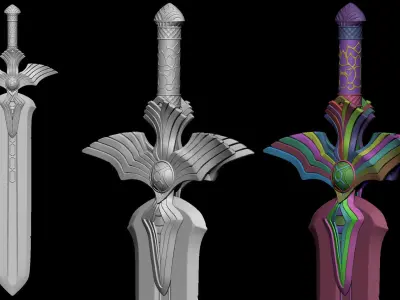 Stylized Sward 3D model