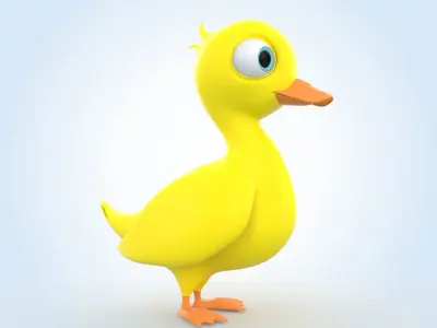 Baby Duck 3D model purchase