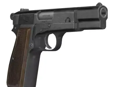 Browning Hi-Power 3D model purchase
