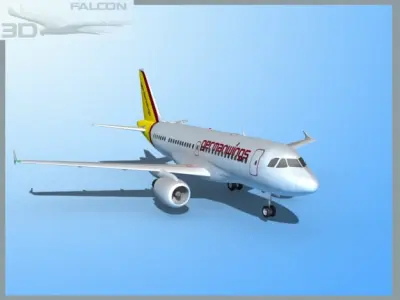Falcon3D A319 Germanwings 3D model