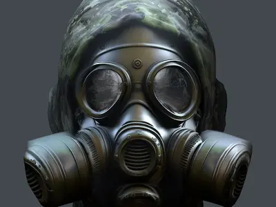 Helmet 3d model military combat Military Low-poly Low-poly Low-poly 3D model