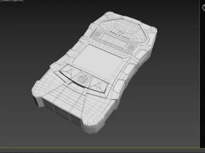 Product model device Meter industrial Low-poly 3D model