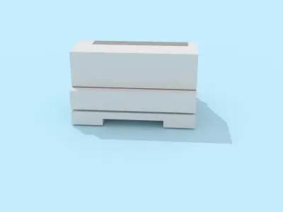 Machine atm Low-poly 3D model