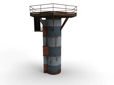 Steel Tower Metal Tower Low-poly 3D model