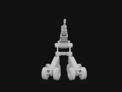 military cannon Free 3D model