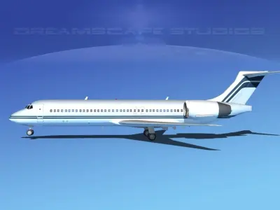 Boeing 717-200 Corporate 5 3D model