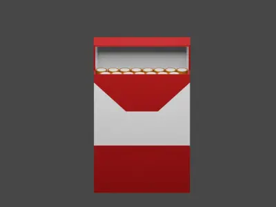 Cigarette  Low-poly 3D model purchase