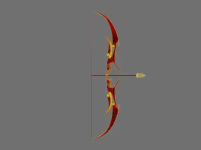 phoenix bow Low-poly 3D model