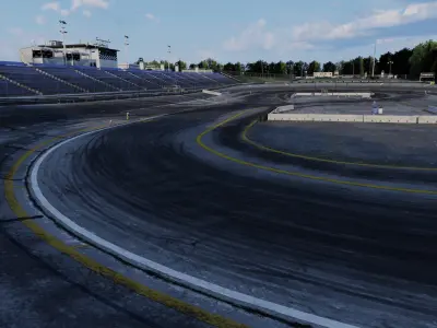 Drift race track 3d model 3D model