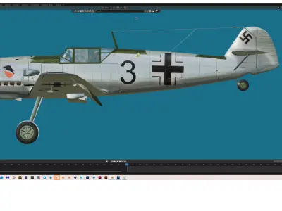 Me-109E Free 3D model