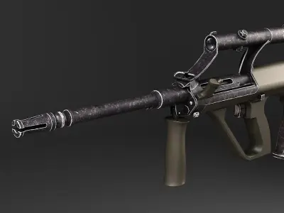 Steyr Aug A1 assault rifle 3D model