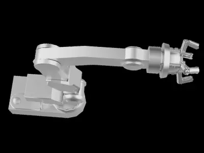 Robot arm Low-poly 3D model